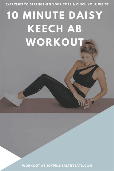 daisy keech workout|How to Do the Daisy Keech Ab Workout